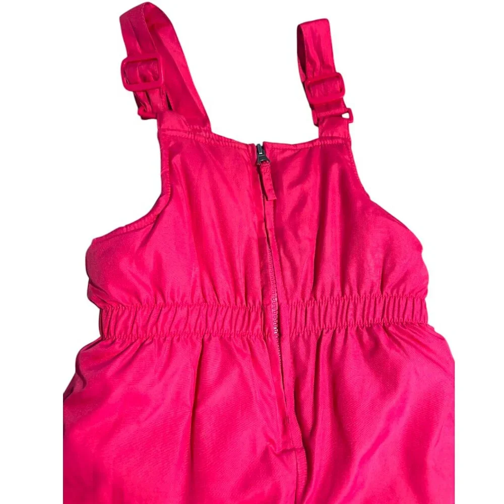 Pink Platinum Snowsuit Bib Snow Overall Sz‎ 4 Kids Girls Winter Hot Pink EUC